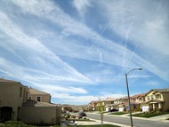 chemtrails over house